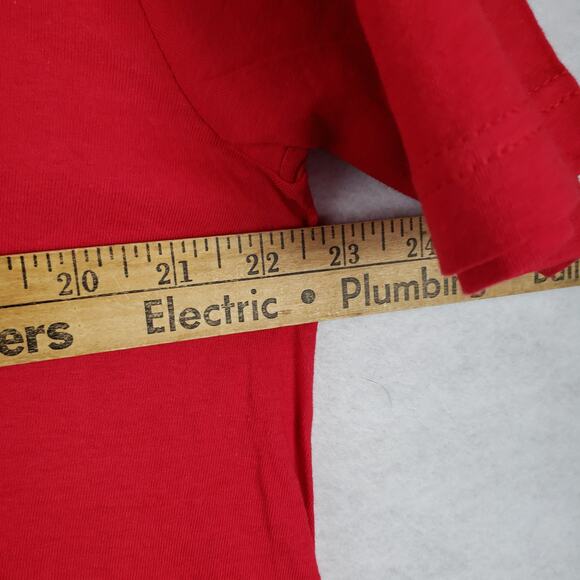 Home Alone XL Merry Christmas Ya Filthy Animal Tee Red Cross Stitch Graphic - Picture 3 of 5